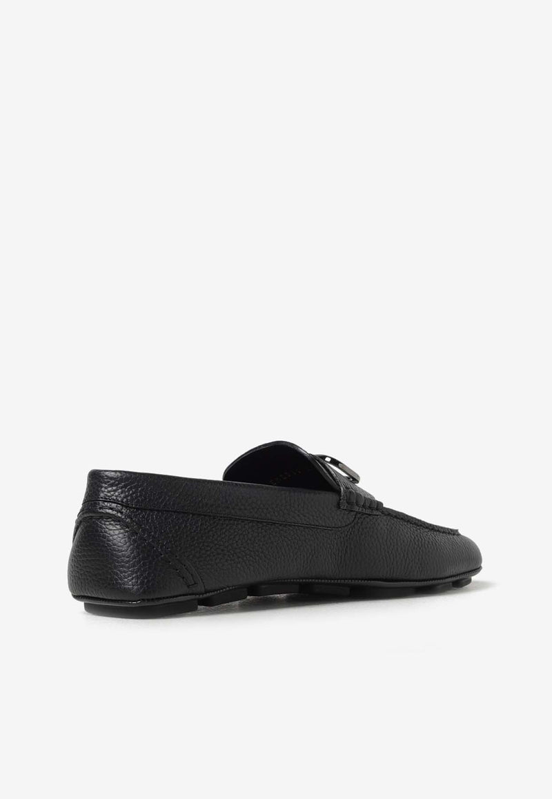 Valentino VLogo Leather Loafers 4Y2S0G30BNT 0NO Black