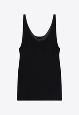 Saint Laurent Ribbed Tank Top Black 504959YB2OZ_1000