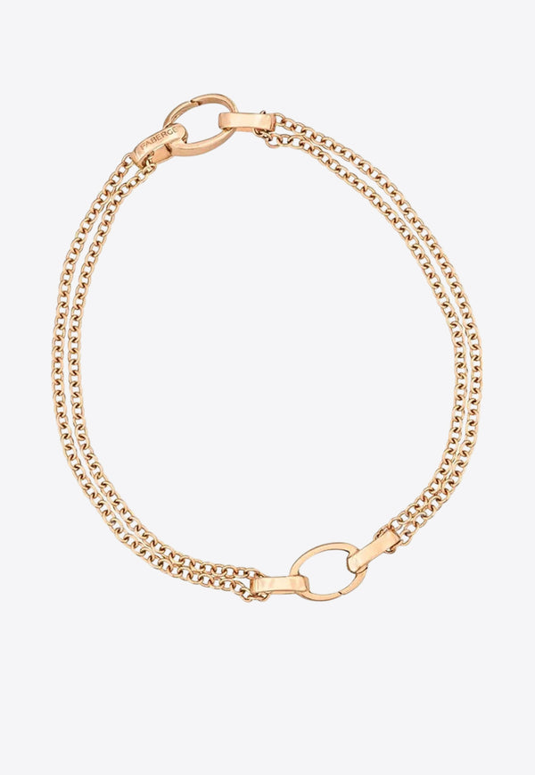 Fabergé Treillage Dual Charm Bracelet in 18-karat Rose Gold Rose Gold 539BT1477