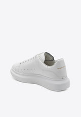 Alexander McQueen Oversized Leather Low-Top Sneakers White 553680WIEE0/Q_ALEXQ-9000