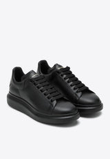 Alexander McQueen Oversized Leather Low-Top Sneakers Black 553680WWEE0/Q_ALEXQ-1000