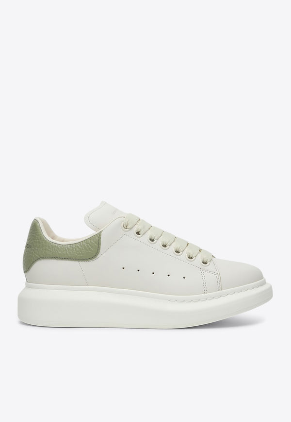 Alexander McQueen Oversized Leather Sneakers White 553770WIACX/Q_ALEXQ-9199