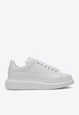 Alexander McQueen Oversized Leather Low-Top Sneakers White 553770WIEE0/Q_ALEXQ-9000