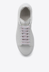 Alexander McQueen Oversized Leather Low-Top Sneakers White 553770WIEE0/Q_ALEXQ-9000