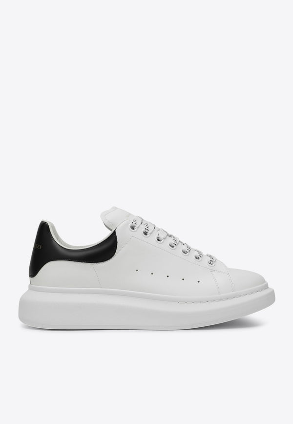 Alexander McQueen Oversized Leather Low-Top Sneakers White 553770WIEF1/Q_ALEXQ-9061