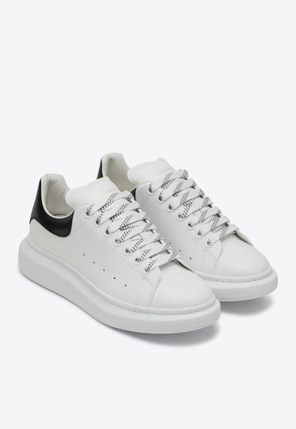 Alexander McQueen Oversized Leather Low-Top Sneakers White 553770WIEF1/Q_ALEXQ-9061