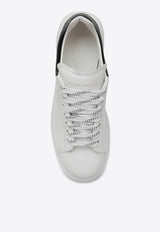 Alexander McQueen Oversized Leather Low-Top Sneakers White 553770WIEF1/Q_ALEXQ-9061