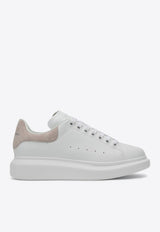 Alexander McQueen Oversized Leather Low-Top Sneakers White 553770WIEF1/Q_ALEXQ-9182