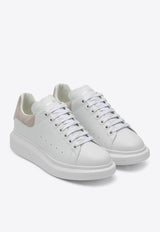 Alexander McQueen Oversized Leather Low-Top Sneakers White 553770WIEF1/Q_ALEXQ-9182