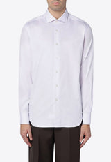 XACUS Buttoned Poplin Shirt  Lilac 558ML11209/P_XACUS-036