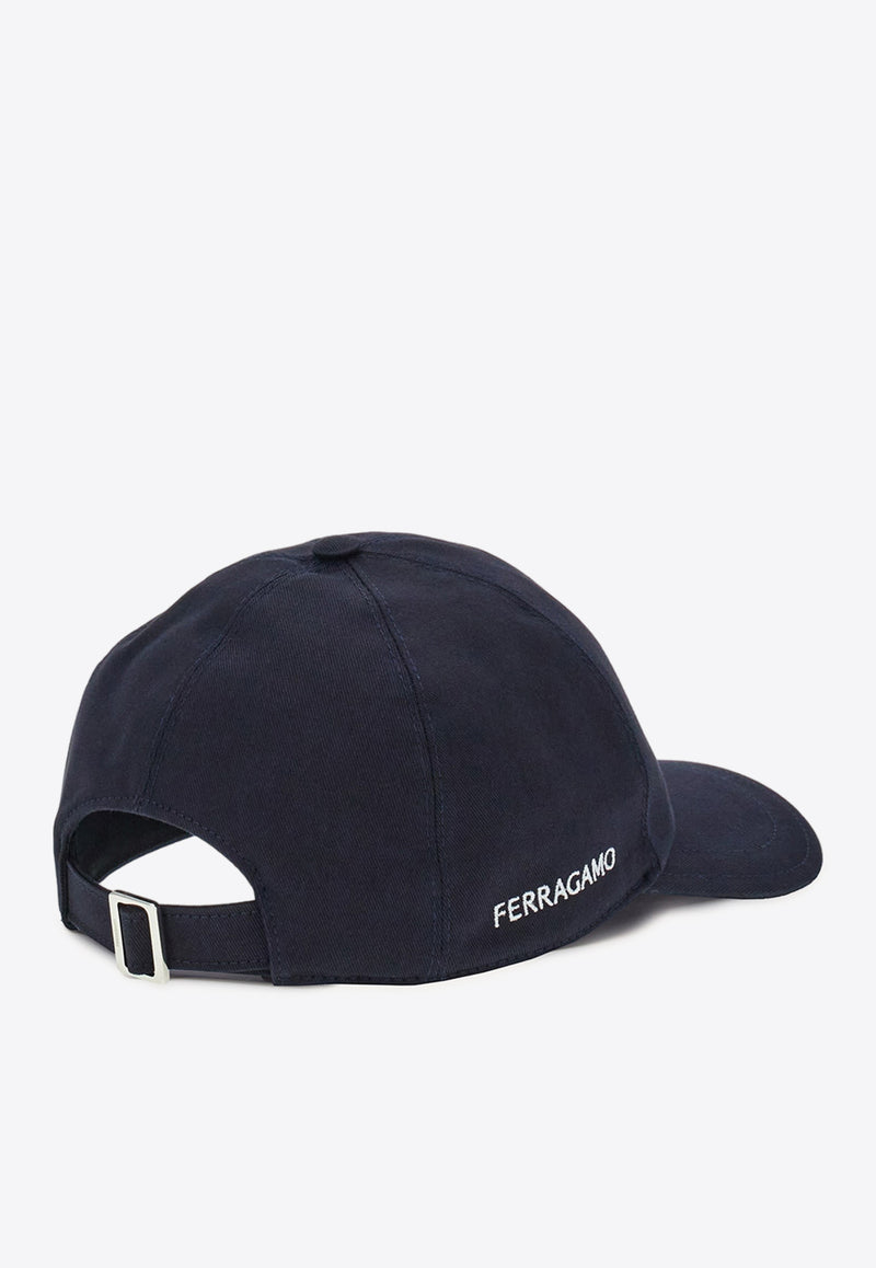 Salvatore Ferragamo Logo-Embroidered Baseball Cap 560075 BAS F EMBRO 771465 NAVY