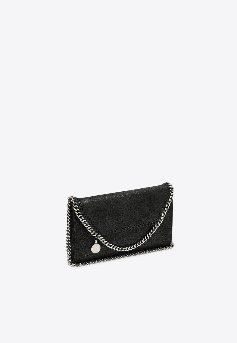 Stella McCartney Falabella Logo-Charm Chain Clutch Black 581238W9132/P_STELL-1000