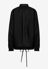 Valentino Techno Wool Long-Sleeved Shirt Black 5B0AB6T58Y1/P_VALE-0NO