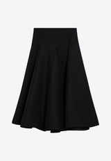 Valentino Crepe Couture Wool-Blend Midi Skirt Black 5B0RAC181CF/P_VALE-0NO