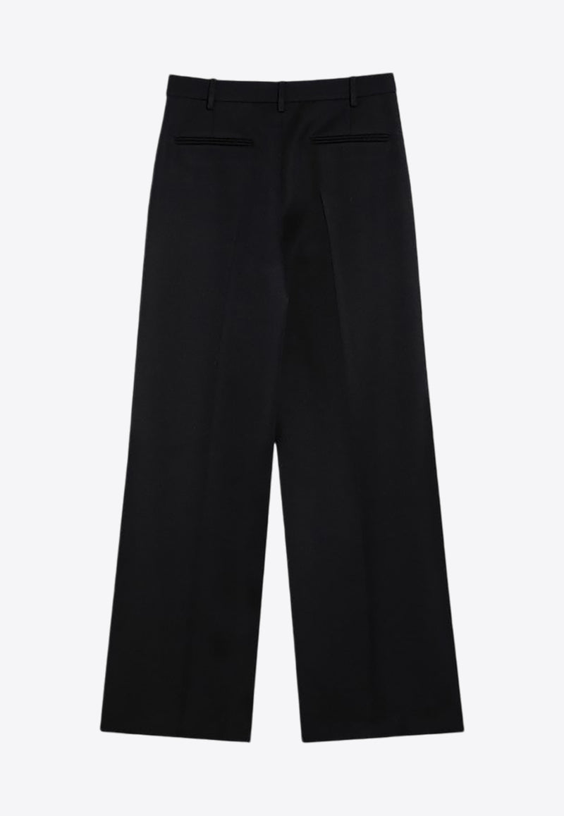 Valentino Wool Wide Tailored Pants Black 5B0RB62088J/P_VALE-0NO