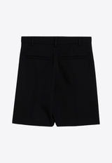 Valentino Grisaille Wool Bermuda Shorts Black 5B0RD0L588J/P_VALE-0NO