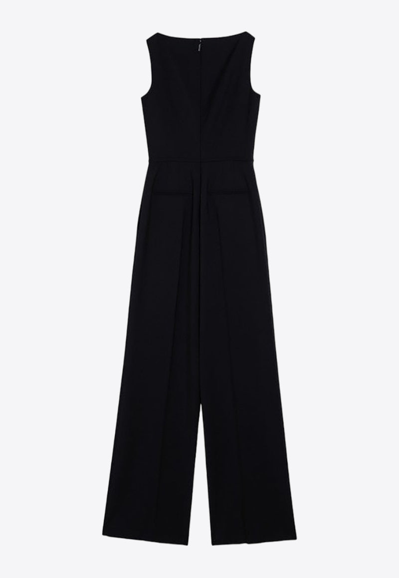 Valentino Sleeveless Wool Jumpsuit Blue 5B3VE3H62QB/P_VALE-598