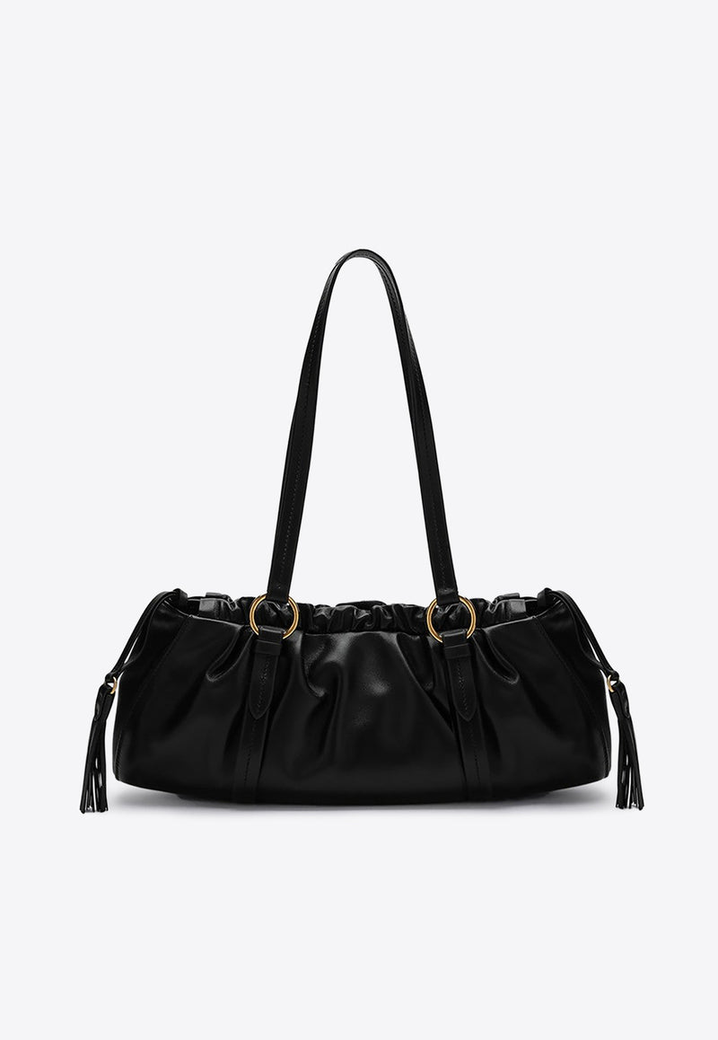 Miu Miu Joie Nappa Leather Shoulder Bag Black 5BG289MOO2CSW/P_MIU-F0002