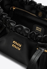 Miu Miu Joie Nappa Leather Shoulder Bag Black 5BG289MOO2CSW/P_MIU-F0002