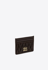 Miu Miu Matelassé Leather Cardholder Brown 5MC0762FPP/P_MIU-F0NBL