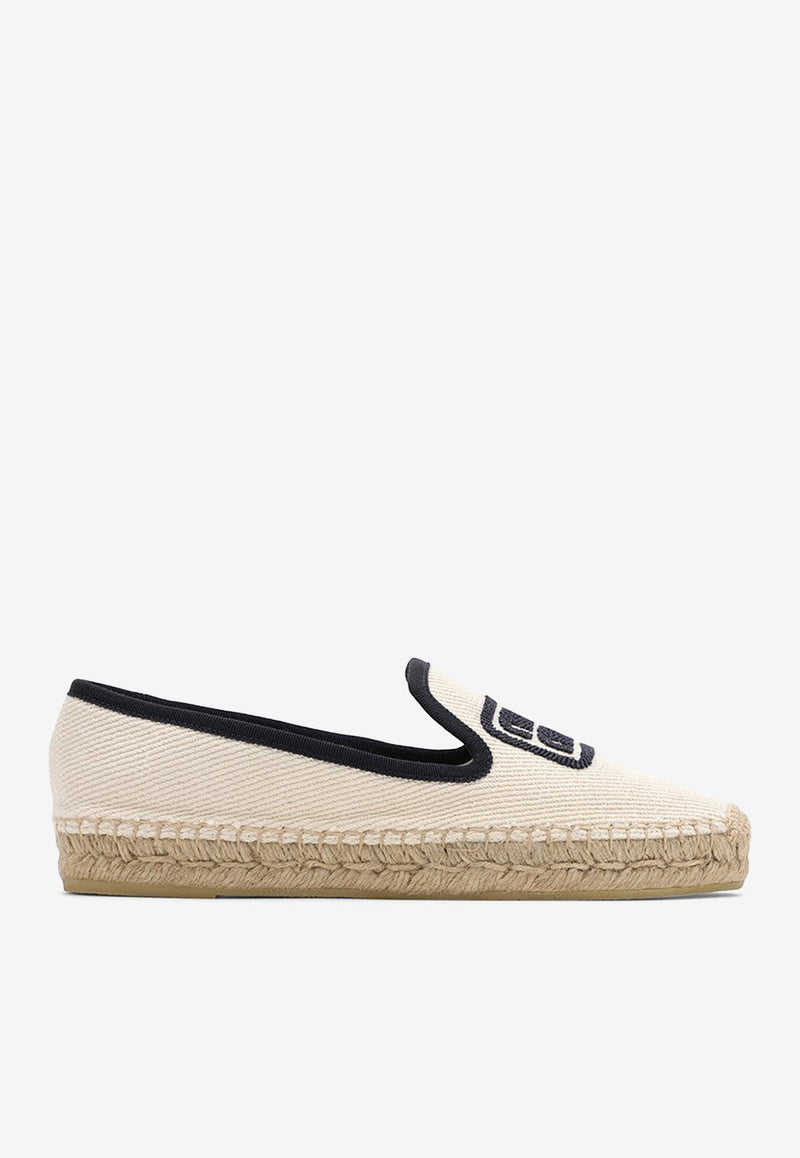 Miu Miu Logo Embroidered Espadrilles Beige 5S141E0255P3/O_MIU-F0C56