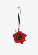 Miu Miu Trick Crochet Knit Flower Keychain Red 5TT2202CVF/Q_MIU-F0011