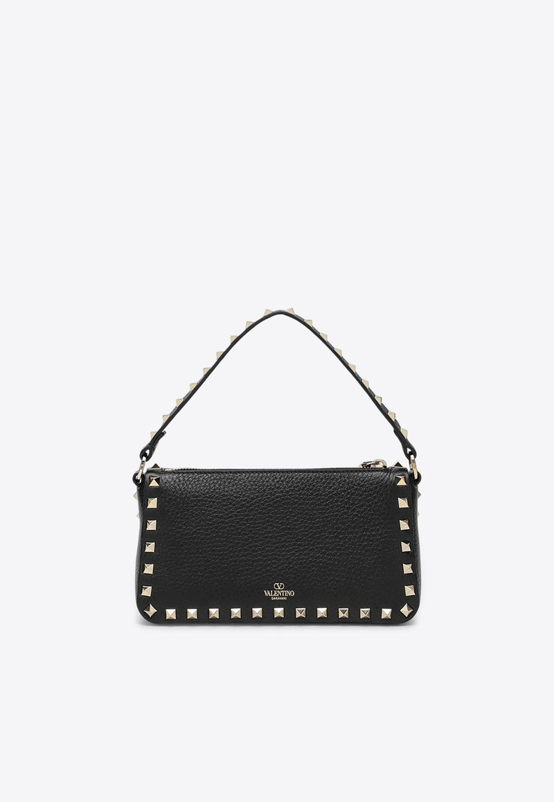 Valentino Small Rockstud Grained Leather Crossbody Bag Black 5W0B0J47VSF/P_VALE-0NO