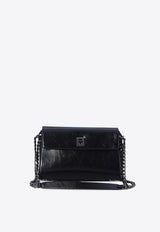 Valentino Medium Leather Shoulder Bag Black 5W0B0Q63-IAP-0NO