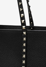 Valentino Medium Rockstud Grained Leather Tote Bag Black 5W0B0Q67VSF/P_VALE-0NO