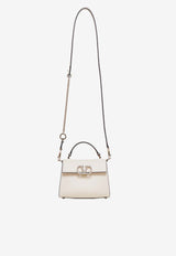 Valentino Mini VSLING Leather Top Handle Bag Ivory 5W2B0G97YVV IA5