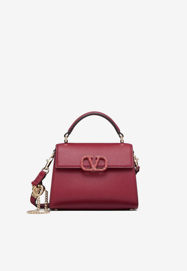 Valentino Mini VSLING Leather Top Handle Bag Red 5W2B0G97YVV Z9Y