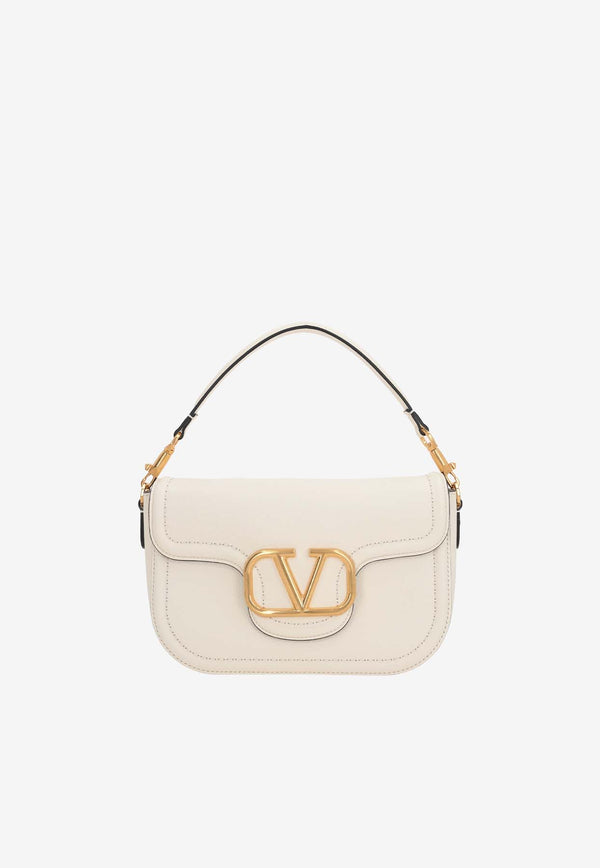 Valentino Alltime Grained Leather Top Handle Bag Ivory 5W2B0N20IMZ 098