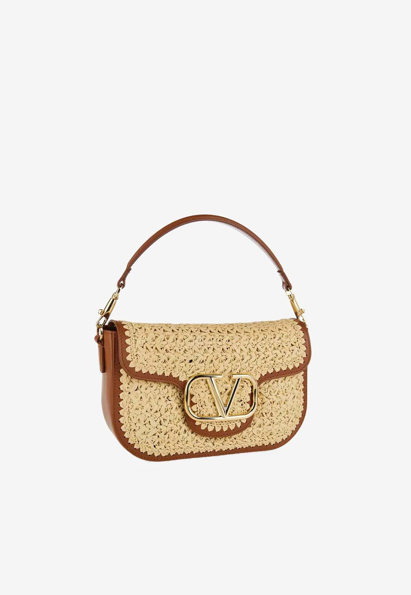 Valentino Alltime Woven Raffia Top Handle Bag Natural 5W2B0N62PMQ 43S