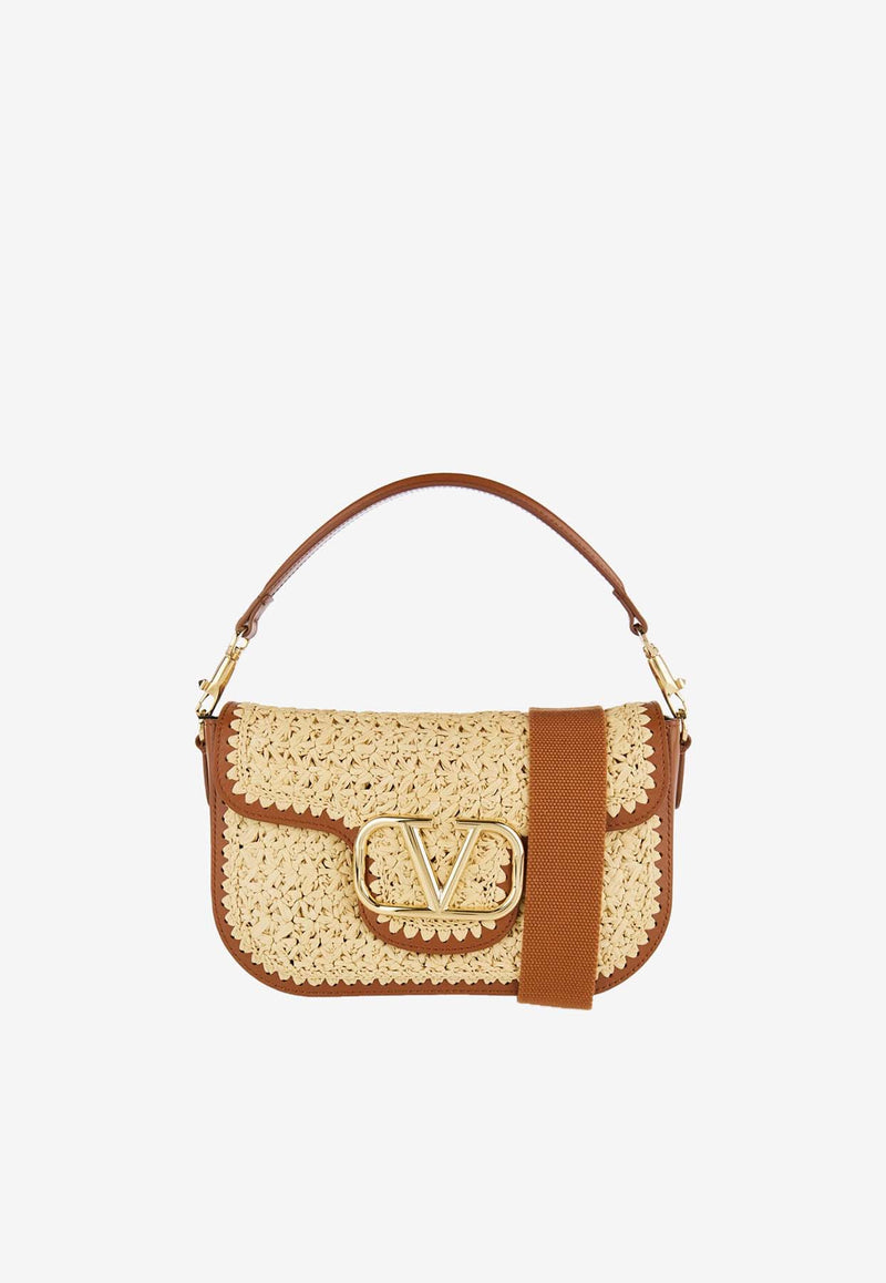 Valentino Alltime Woven Raffia Top Handle Bag Natural 5W2B0N62PMQ 43S