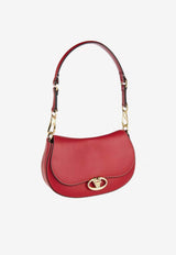 Valentino Small Ohval Shoulder Bag in Calf Leather Red 5W2B0N88CVC 0RO