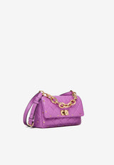 Valentino Rockstud Spike Quilted Leather Crossbody Bag Purple 5W2B0Q04IGX ZHU