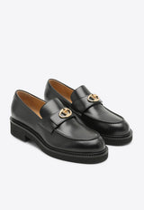 Valentino VLogo Locker Leather Loafers Black 5W2S0JN6HJL/P_VALE-0NO