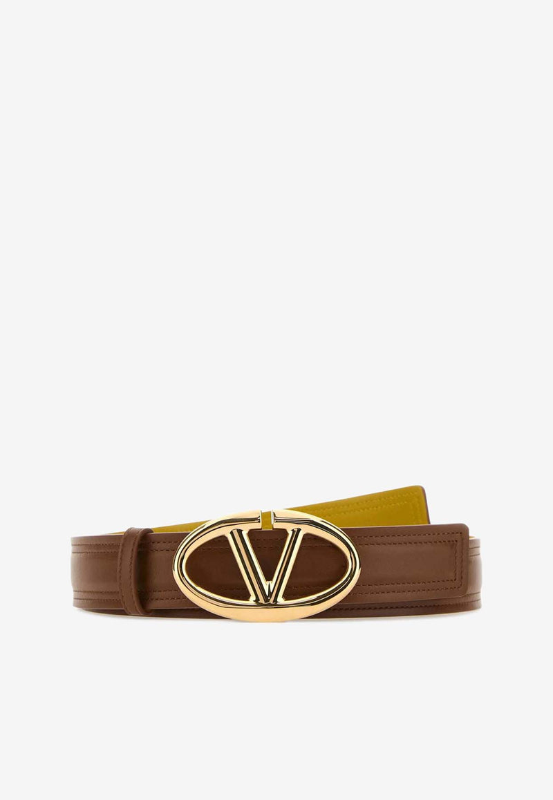 Valentino The Bold Edition VLogo Reversible Belt Brown 5W2T0SJ4FZC WTQ