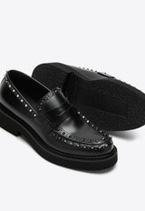 Valentino Gentleglam Rockstud Leather Loafers Black 5Y0S0I69ADY/P_VALE-0NO