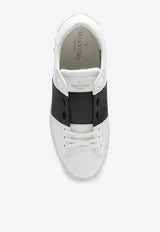 Valentino Open Leather Low-Top Sneakers White 5Y2S0830BLU/P_VALE-A01