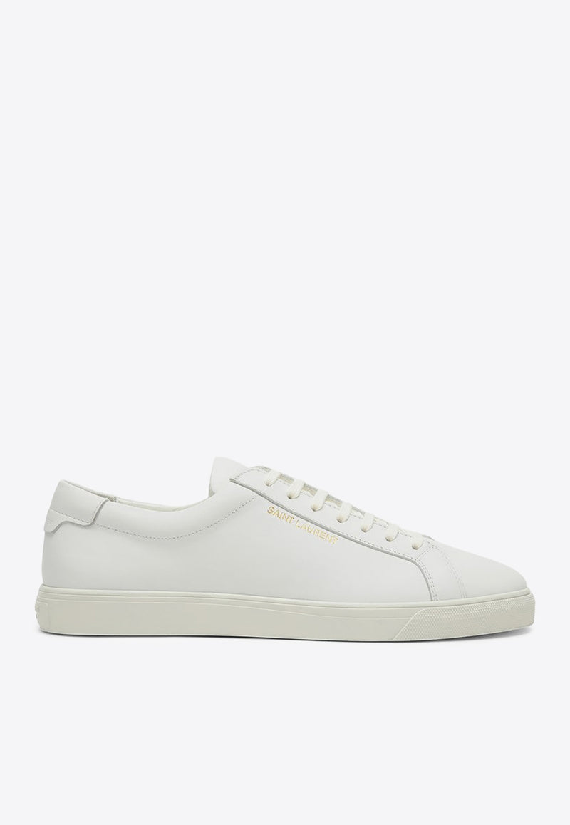 Saint Laurent Andy Calf Leather Sneakers White 6068330M500/O_YSL-9030