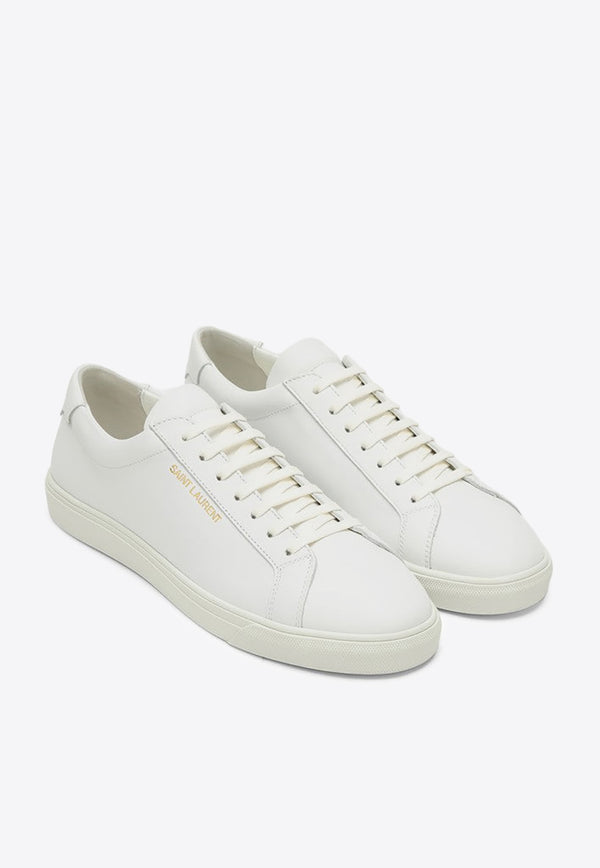 Saint Laurent Andy Calf Leather Sneakers White 6068330M500/O_YSL-9030