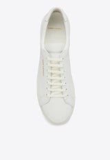 Saint Laurent Andy Calf Leather Sneakers White 6068330M500/O_YSL-9030