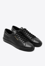 Saint Laurent Andy Leather Low-Top Sneakers Black 6068330ZS00/Q_YSL-1000