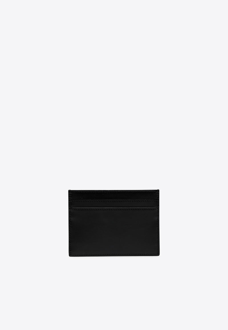 Saint Laurent Cassandre Leather Cardholder Black 6076031JB0E/O_YSL-1000