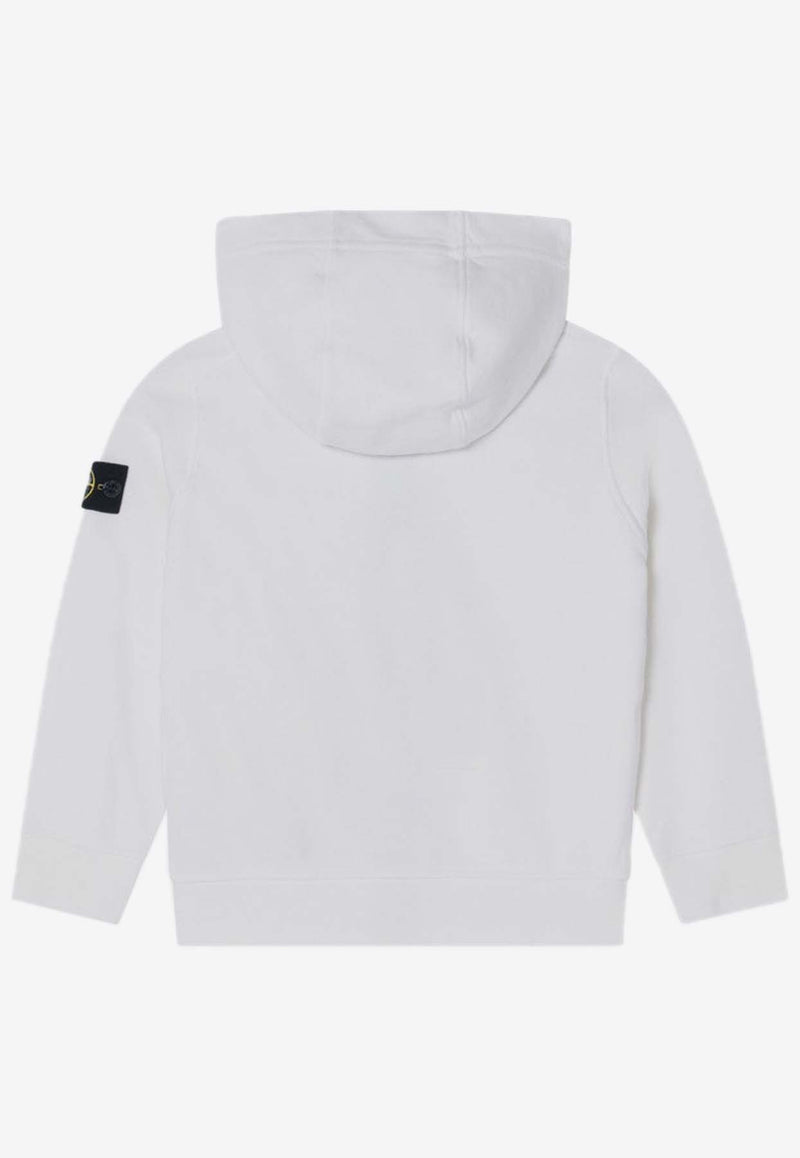 Boys Logo-Patched Zip-Up Sweatshirt