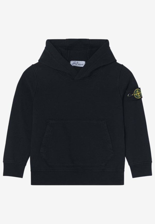 Boys Logo-Patched Hooded Sweatshirt