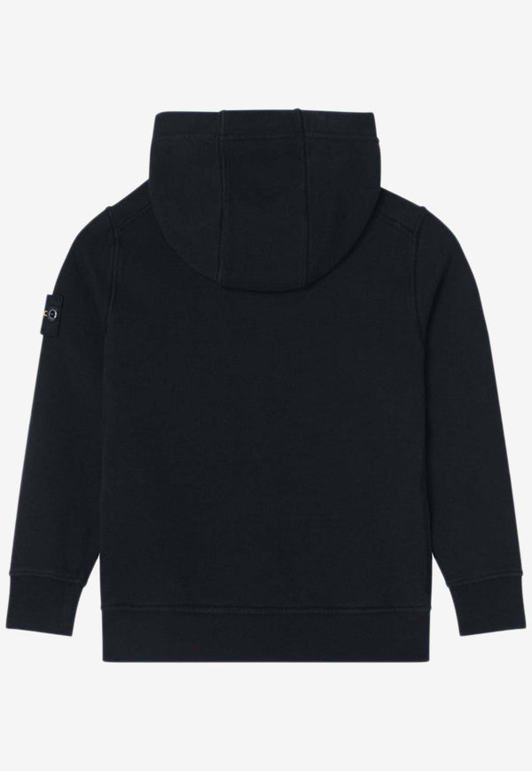 Boys Logo-Patched Hooded Sweatshirt