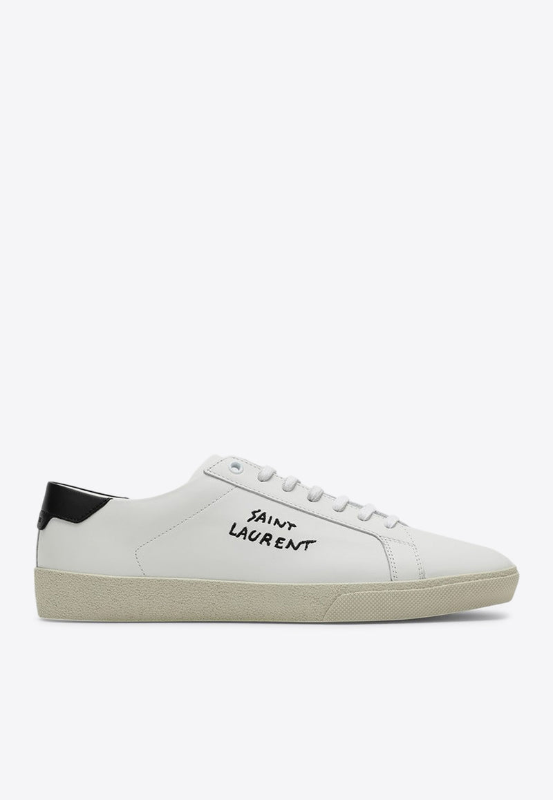 Saint Laurent SL/06 Logo Low-Top Sneakers White 610685AABEE/P_YSL-9061