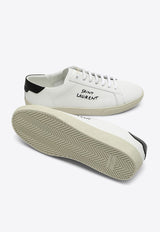 Saint Laurent SL/06 Logo Low-Top Sneakers White 610685AABEE/P_YSL-9061